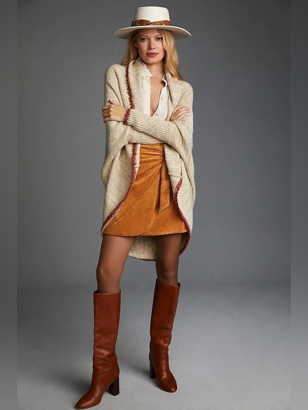 Anthropologie Fox Cardigan Sweater (Size M/L) - Picture 2 of 10